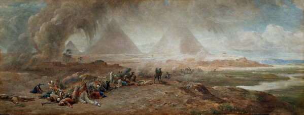 A battle site by Edward Angelo Goodall